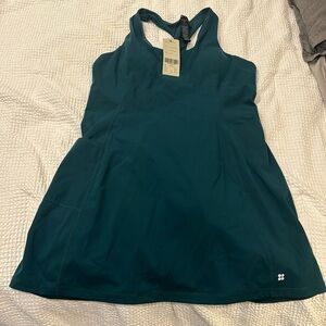 SWEATY BETTY Plus Size Power Workout Dress Shorts Built In Retro Green XXL US 16